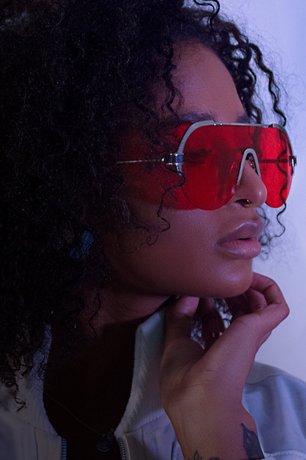 Red Browline Sunglasses